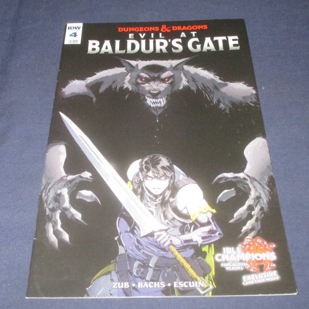 Dungeons & Dragons: Evil at Baldur's Gate #4 (IDW Comics, 2018) Cover Variant A